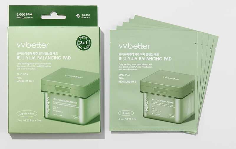 Mini Set box (2 pads × 5) next to its five pouches
