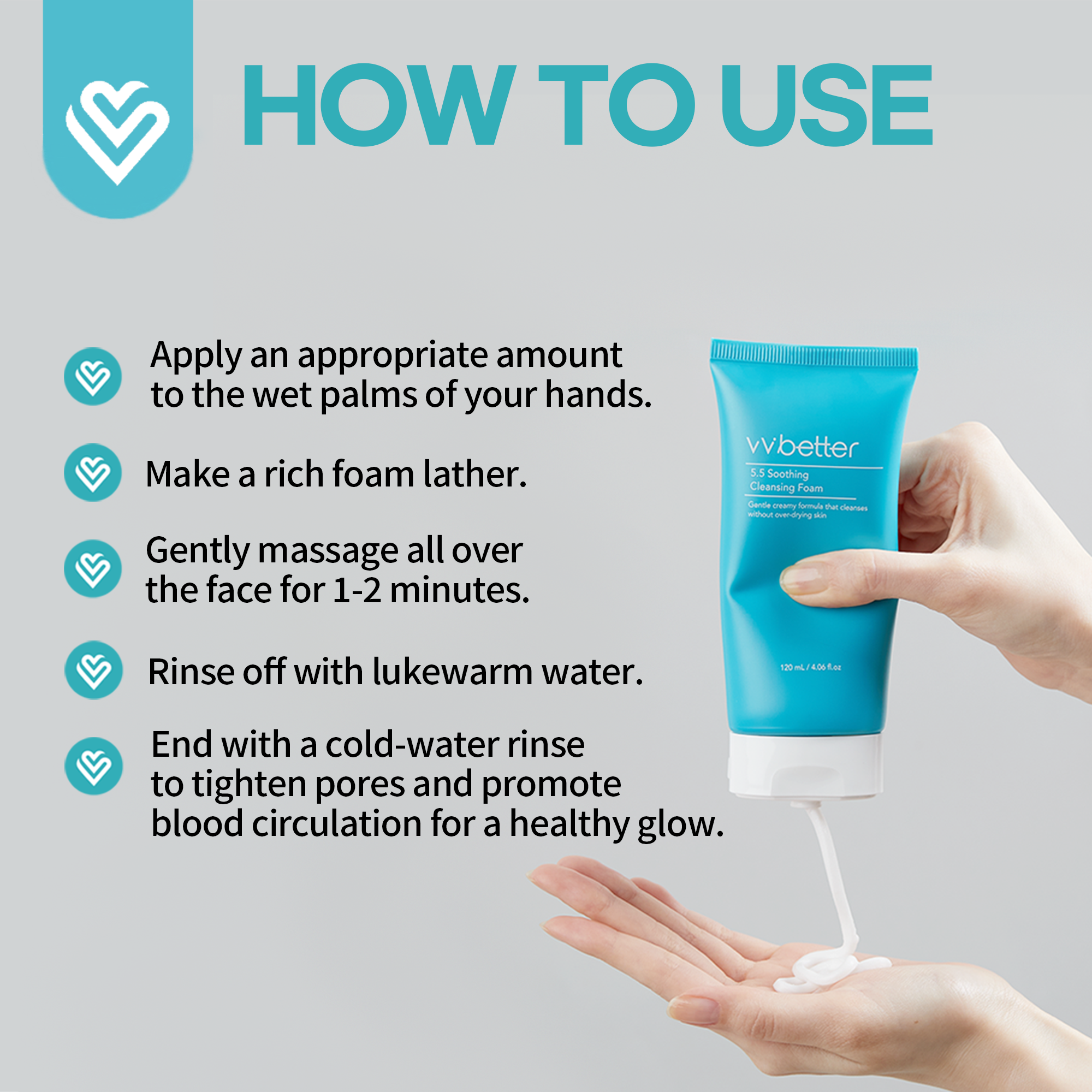 5.5 Soothing Cleansing Foam 120ml