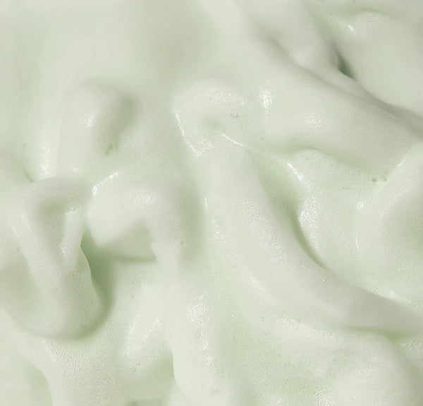 Macro of thick pale-green microfoam