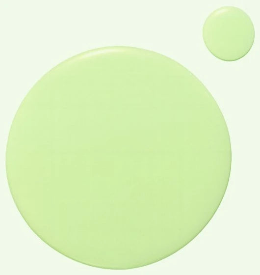Flat swatch of pale green serum