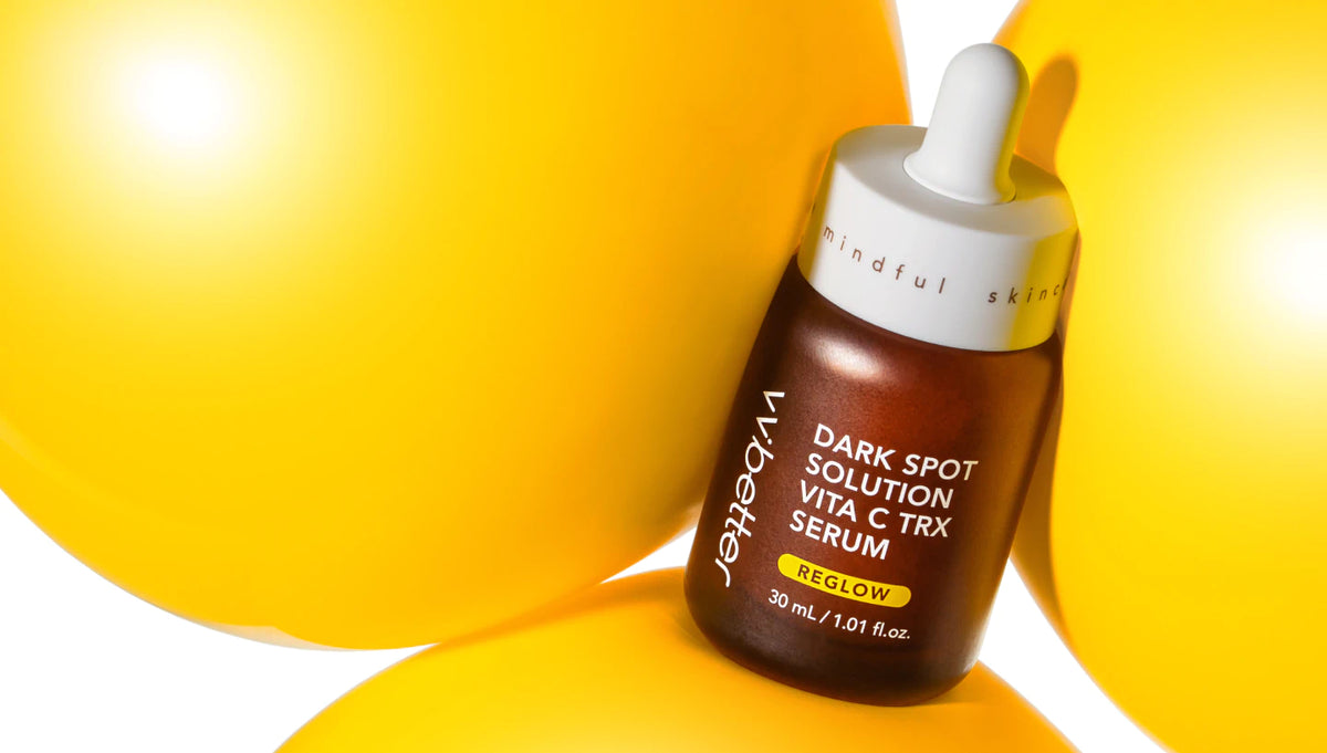 Vita C TRX serum in the official yellow-balloon campaign